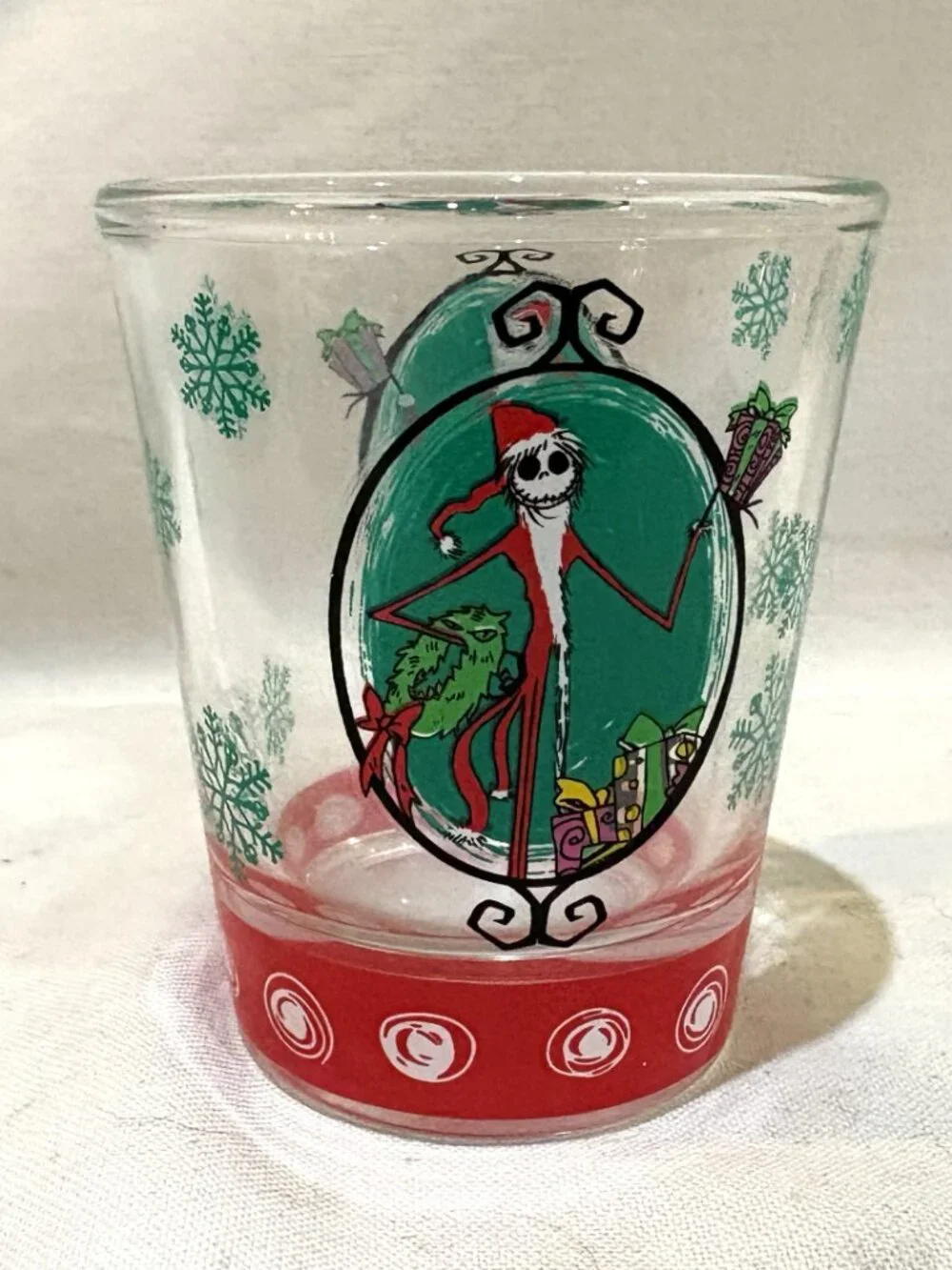 Disney Tim Burton Nightmare Before Christmas 25 Years Mini Glass Set of 4 NIB